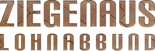 Ziegenaus Lohnabbund | Logo Holz klein